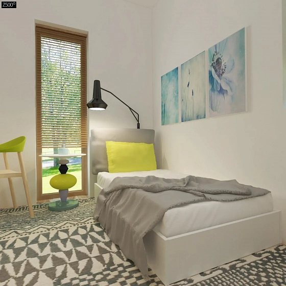 Увеличенная версия проекта Zx105 с гардеробными в каждой спальне.