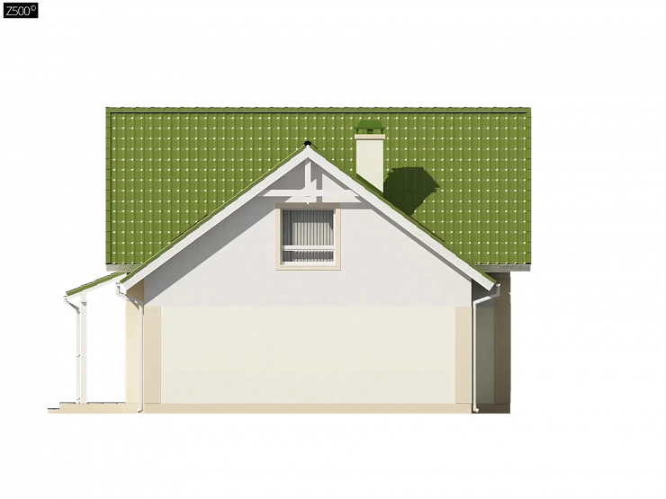 Уютный и функциональный дом «Т»-образной формы с гаражом.