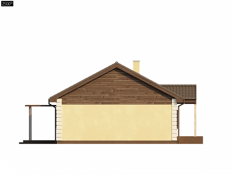Выгодный и простой в строительстве дом полезной площадью 100 м2.