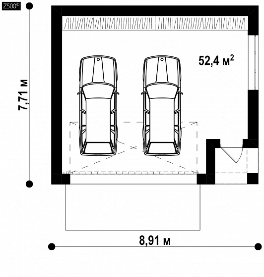 Комфортный гараж на две машины